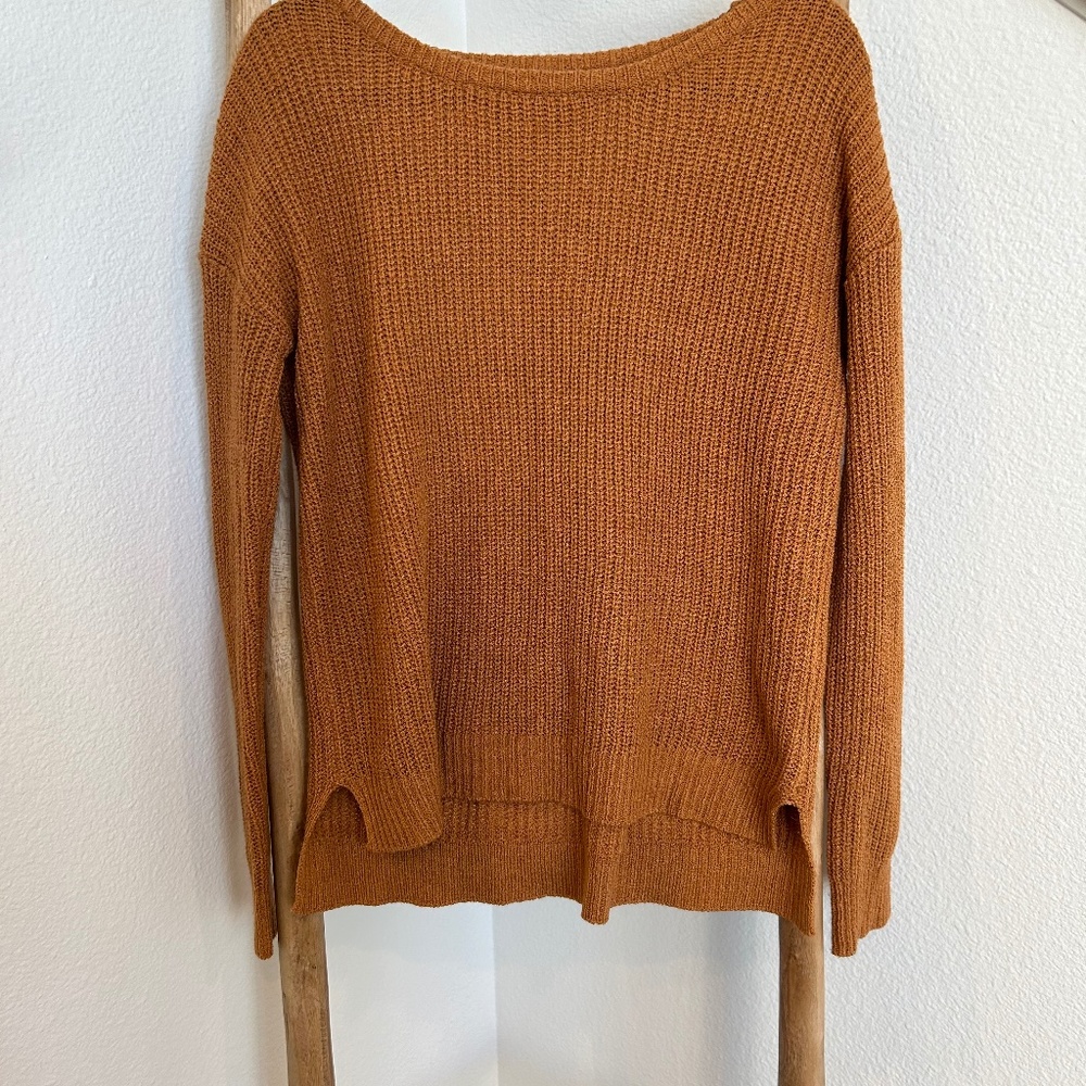 Orange Fall Sweater